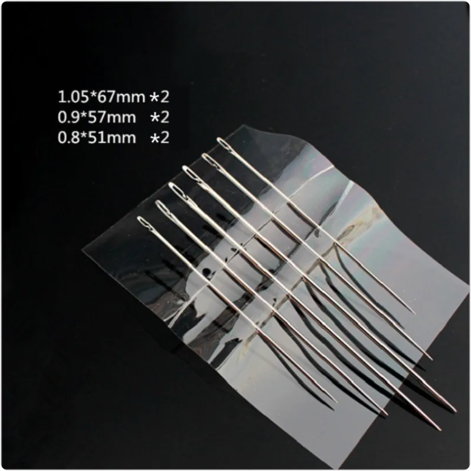 Self-Threading Hand Needles – Easy-Thread for Stiff Hands or Low Vision