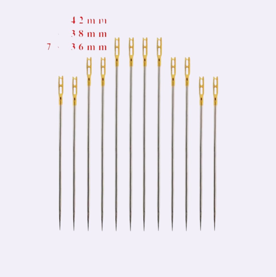 Self-threading needles on clean background - Caldova