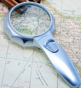 Lighted Handheld Magnifier for Reading &amp; Fine Crafts