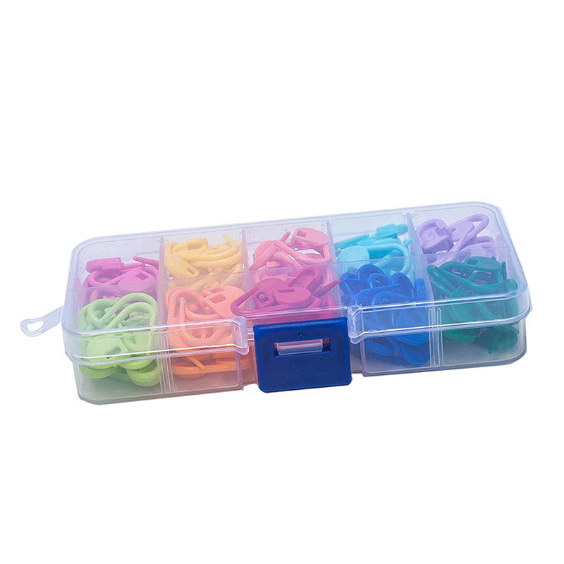 120 Locking Stitch Markers & Weaving Needle Set for Crochet