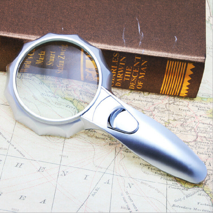 Lighted Handheld Magnifier for Reading &amp; Fine Crafts