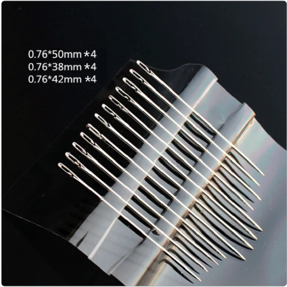Self-Threading Hand Needles – Easy-Thread for Stiff Hands or Low Vision