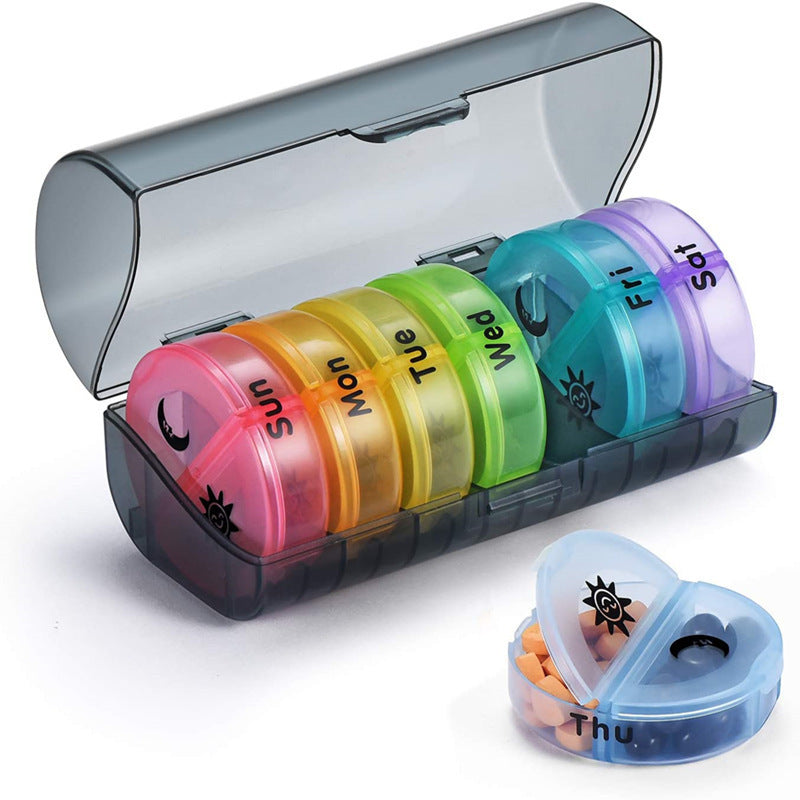 Weekly Pill Organizer – Easy-Open AM/PM 7-Day