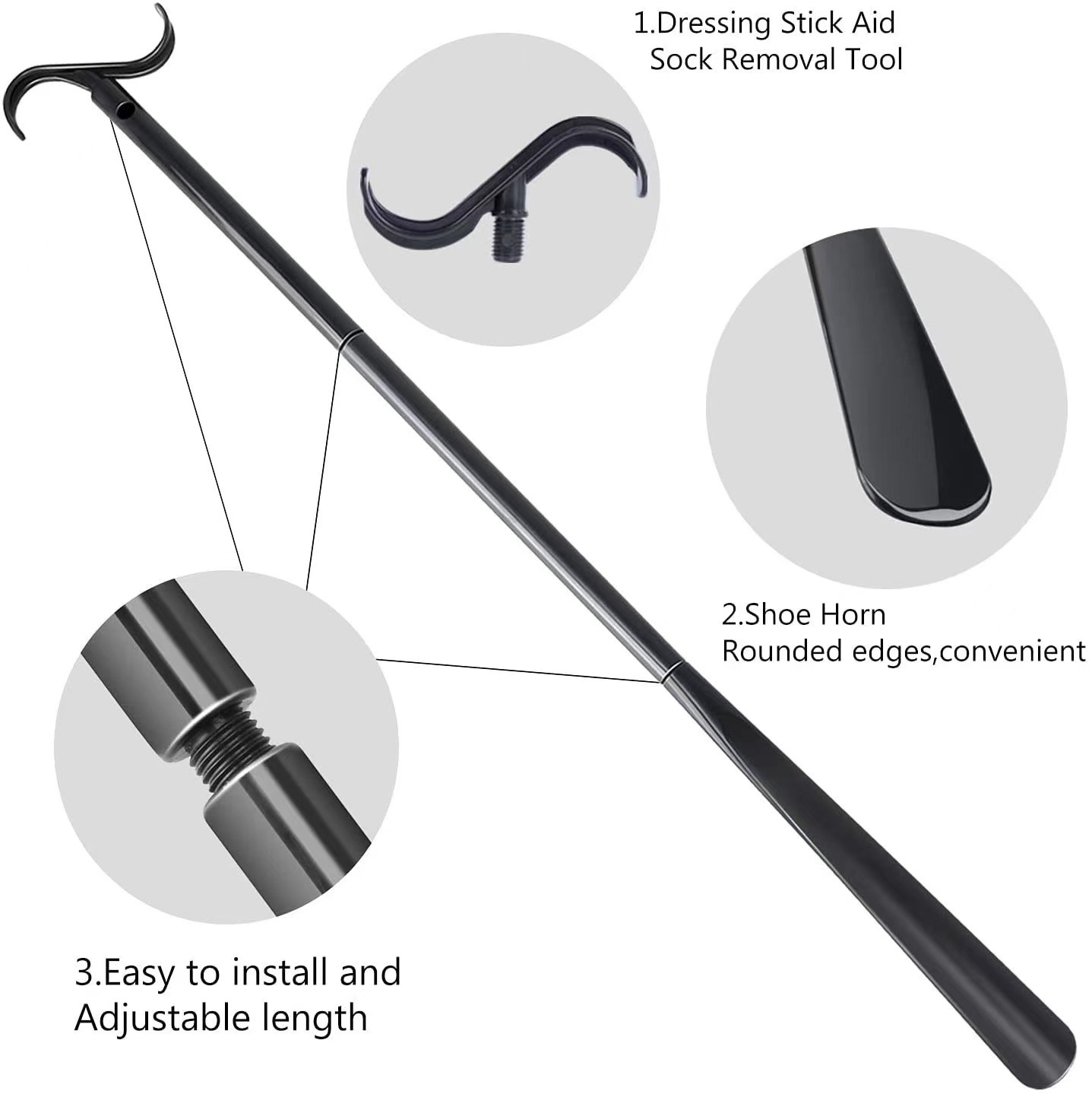 Sock Aid – No-Bend Dressing Tool for Putting On Socks